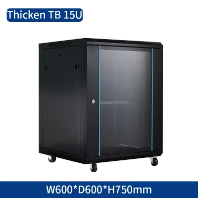 19-Zoll-Bodenschrank für Telekommunikationsnetzwerke, 600 mm, 800 mm, 27 HE, Server-Rack mit Zubehör